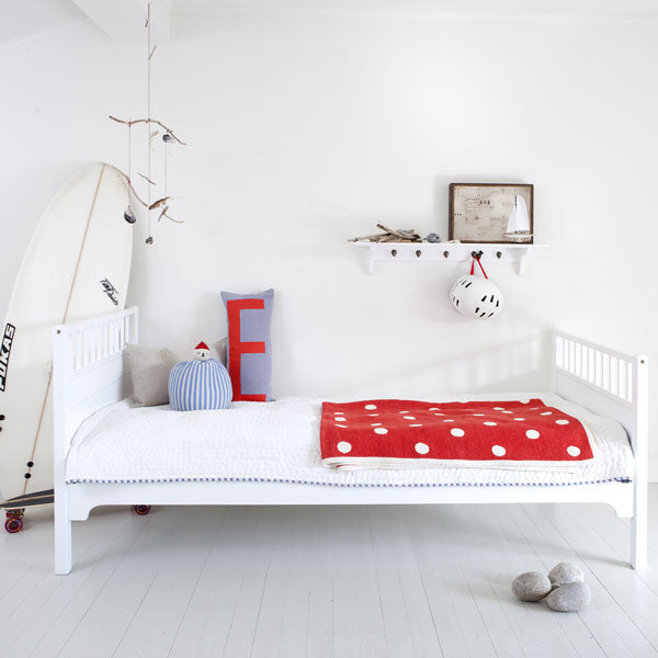 Oliver Furniture Seaside Classic Einzelbett 90x200cm in weiß