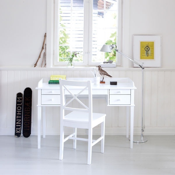 Oliver Furniture Seaside Schreibtisch groß in weiß