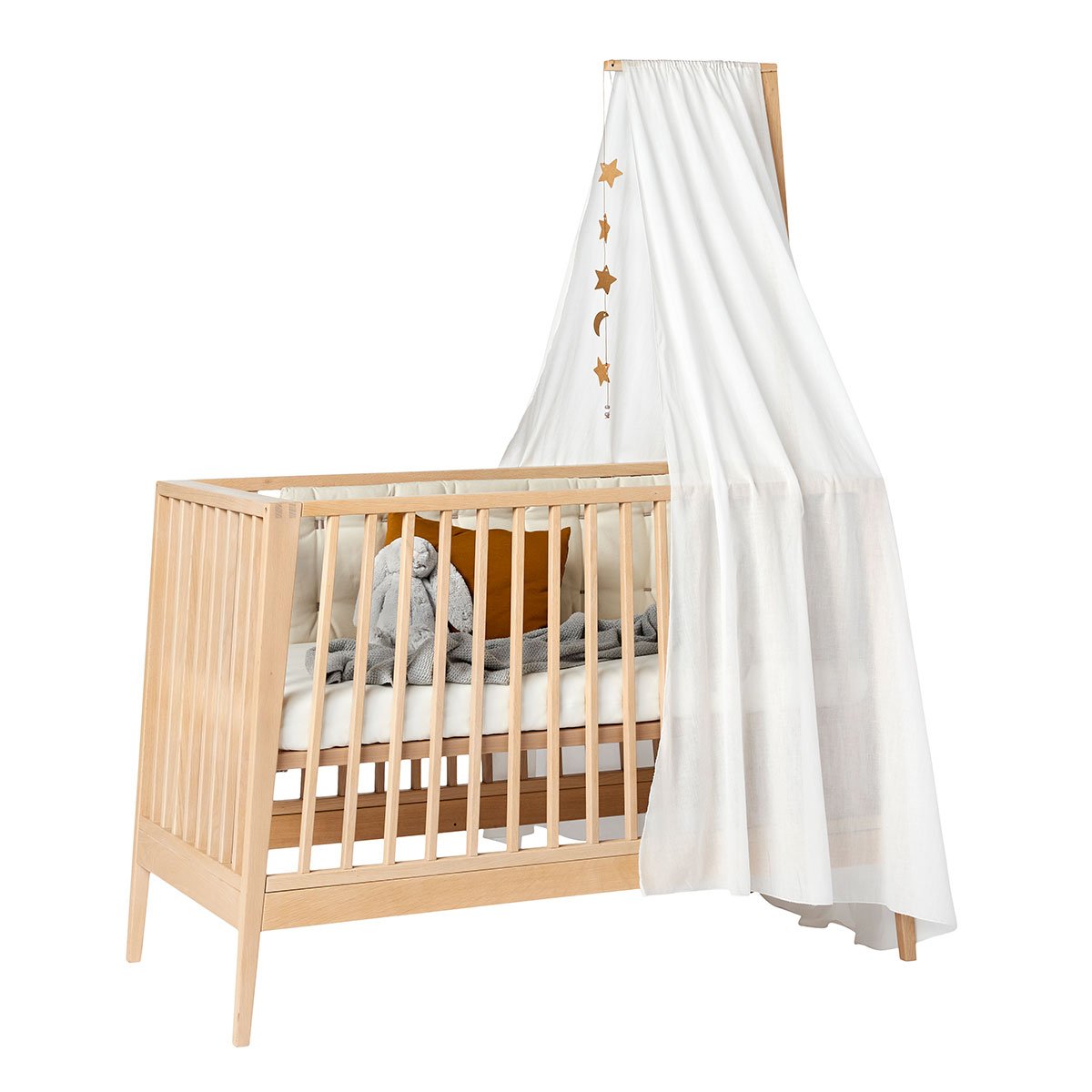 Leander Stoffhimmel für Babybett Linea/Luna in Weiß