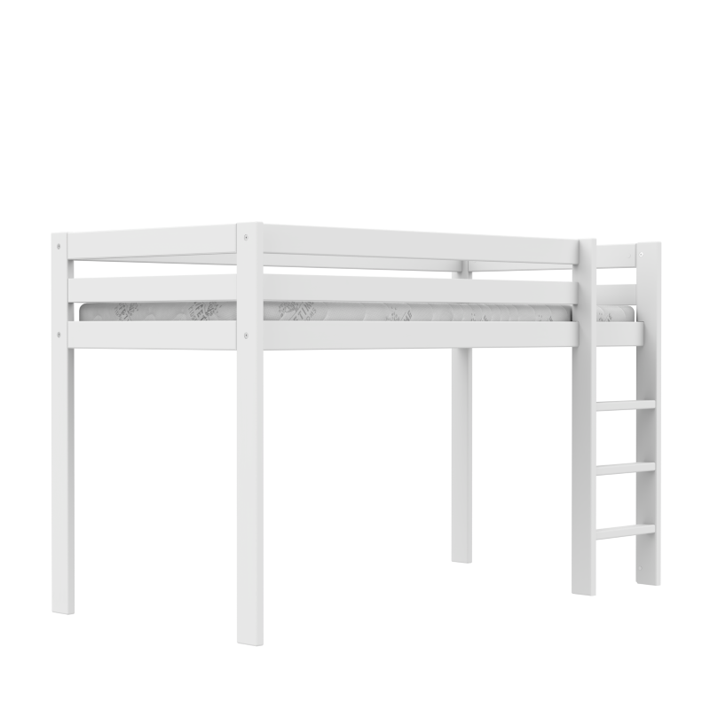 LIFETIME Elements Halbhohes Bett 90x200cm in weiß