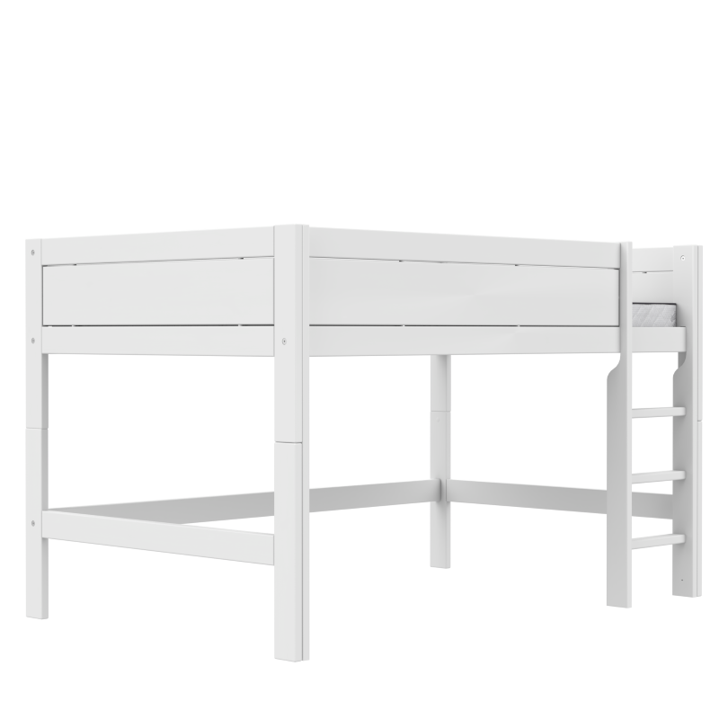 LIFETIME Original Halbhohes Bett in 120x200cm in weiß oder white wash