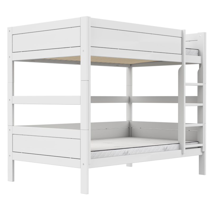 LIFETIME Original Etagenbett mit Leiter in 120x200cm in weiß oder white wash