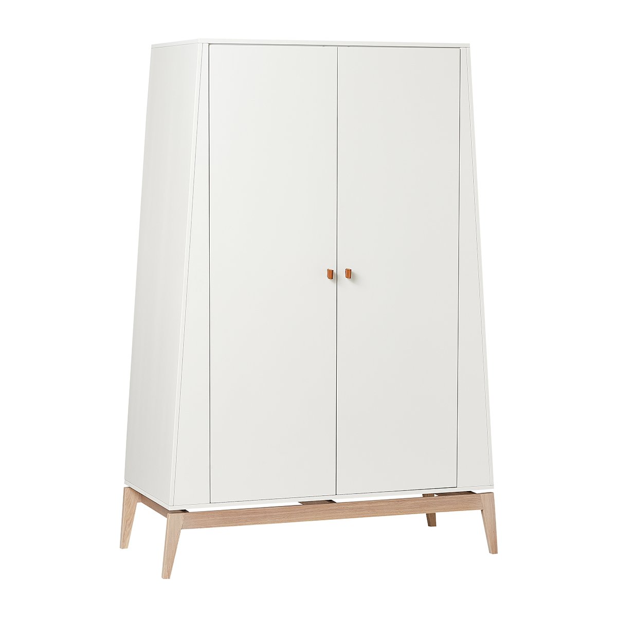 Leander Luna Kleiderschrank in Weiß/Eiche, 190cm