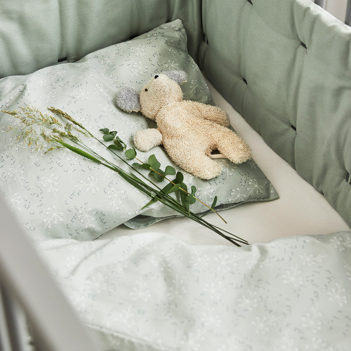 Leander Bettwäsche 100x140/40x45cm Meadow Sage Green