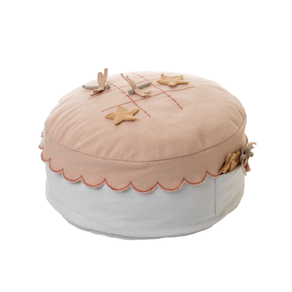LIFETIME rundes Kissen Tic Tac Toe Fairy Theatre Ø50 cm