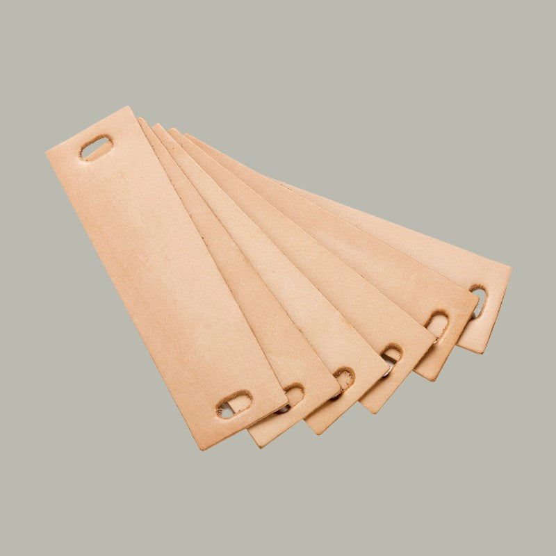 Leander Ledergriffe für Kommode und Schränke, 6 Stück in Natur