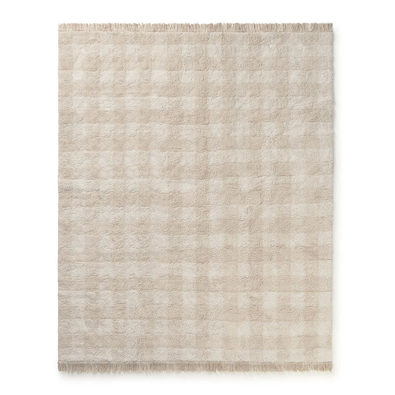 Lorena Canals "Swan Lake" waschbarer Teppich 'Vichy Ivory' in 90x120cm oder 150x180cm