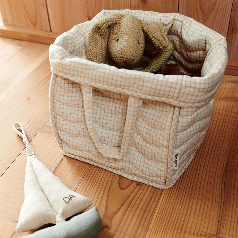 Dear April Aufbewahrungskorb in 'Mini Check' 25x25x30 cm