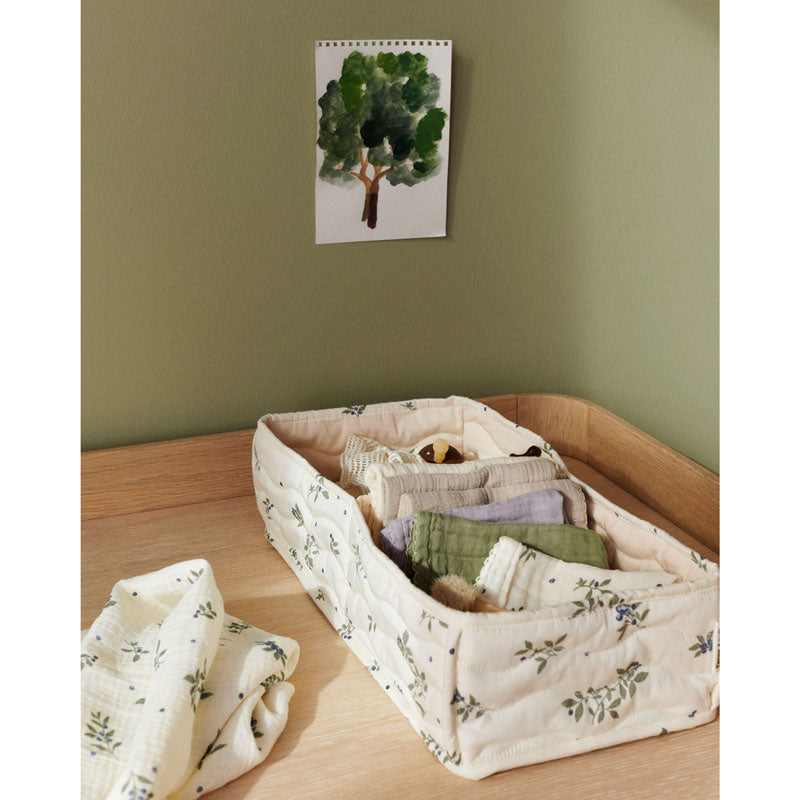 Dear April Aufbewahrungskorb in 'Blueberries' 44x22x12 cm