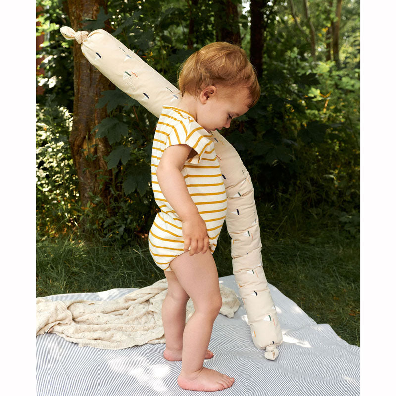 Dear April Bettschlange in 'Pond Boats' 110x10cm