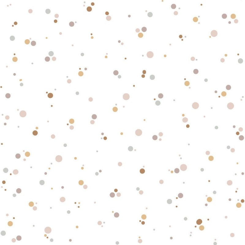 Dekornik Tapete 'Simple dots minimini' in Zimt, Puder und pink 50x280cm