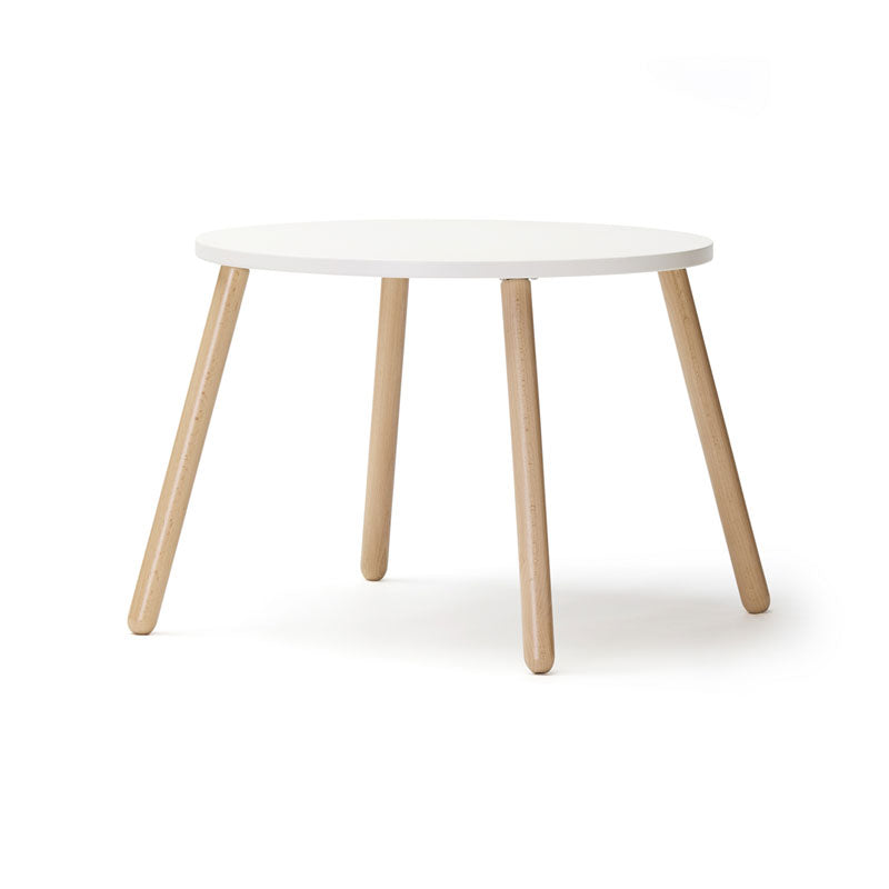 Kids Concept Sitzgruppe aus Tisch und zwei Hockern in weiß