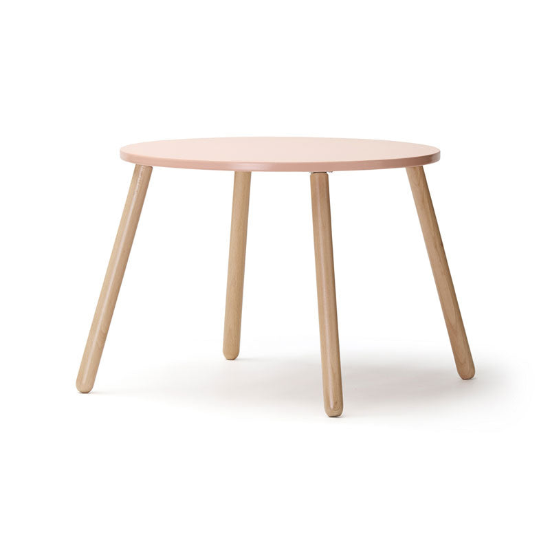 Kids Concept Sitzgruppe aus Tisch und zwei Hockern in apricot