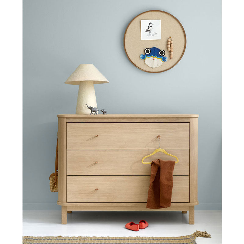 Oliver Furniture Wood Kommode 3 Schubladen in Eiche