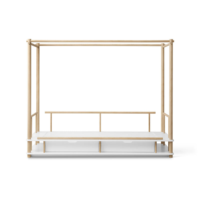 Oliver Furniture Camp Collection Himmelbett 90x180cm weiß/eiche