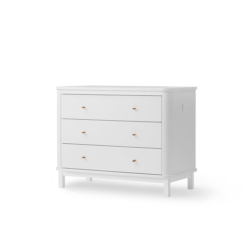 Oliver Furniture Wood Kommode 3 Schubladen in weiß
