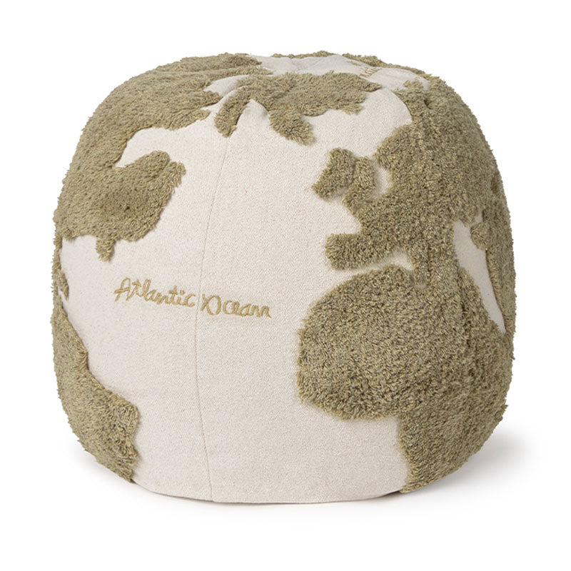 Lorena Canals Pouf "Weltkarte" Ø50x45cm