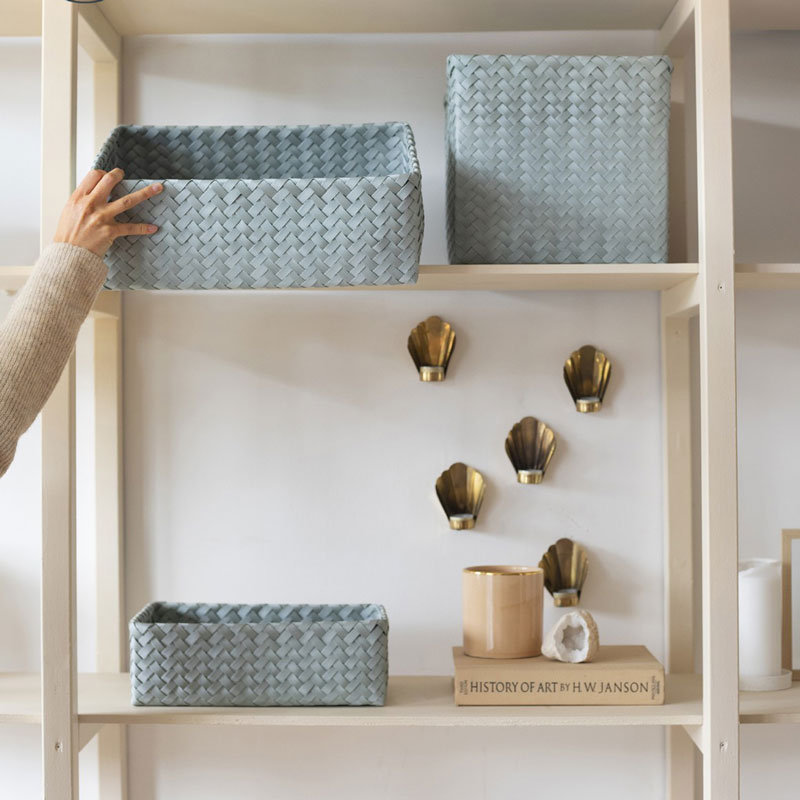 Handed By Grand - Aufbewahrungskorb 'Popular' 30x39x33 cm in greyish green