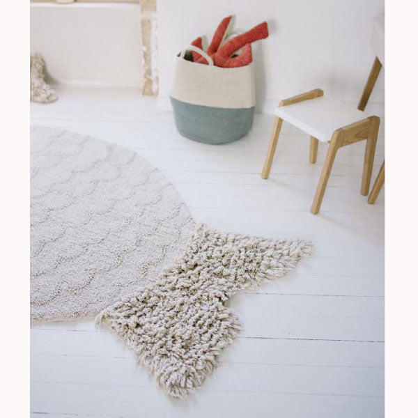 Lorena Canals waschbarer Teppich 'Big Fish' in beige 110x180cm