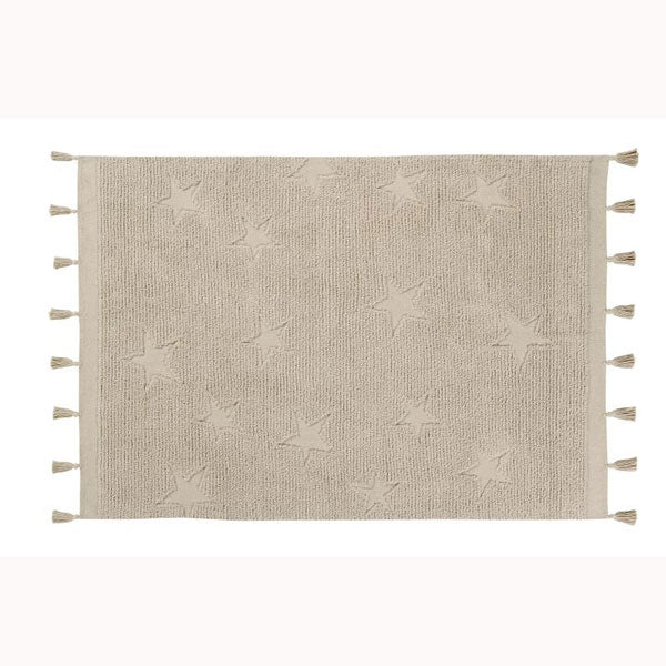Lorena Canals waschbarer Teppich 'Hippy Stars' in natur 120x175cm