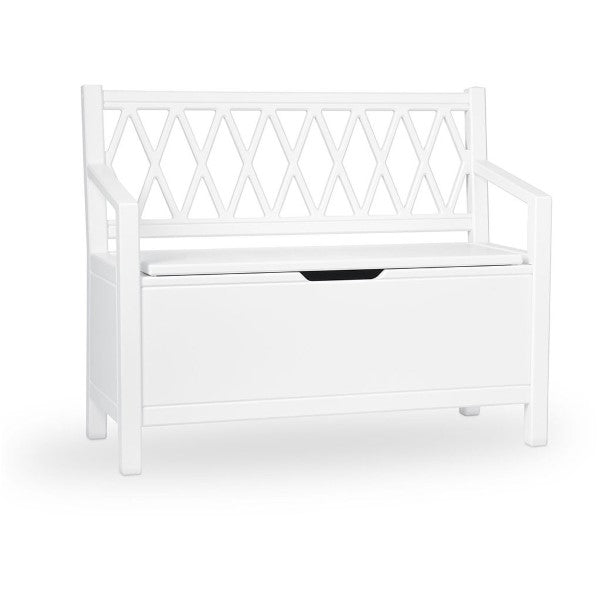 Cam Cam nostalgische Kinder-/Truhenbank 'Harlequin' in weiß 70cm