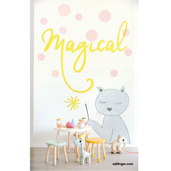 Eijffinger "Wallpower Junior" Wandbild "Magical" in gelb/pastell 280x186cm