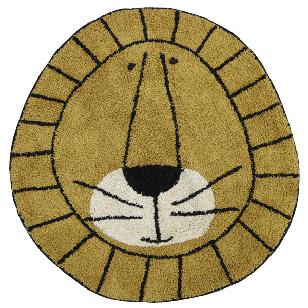 Tapis Petit waschbarer Teppich 'Löwe' in karamell ca.  Ø 100cm