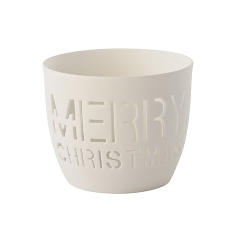 Giftcompany Windlicht 'MERRY CHRISTMAS' aus Porzellan