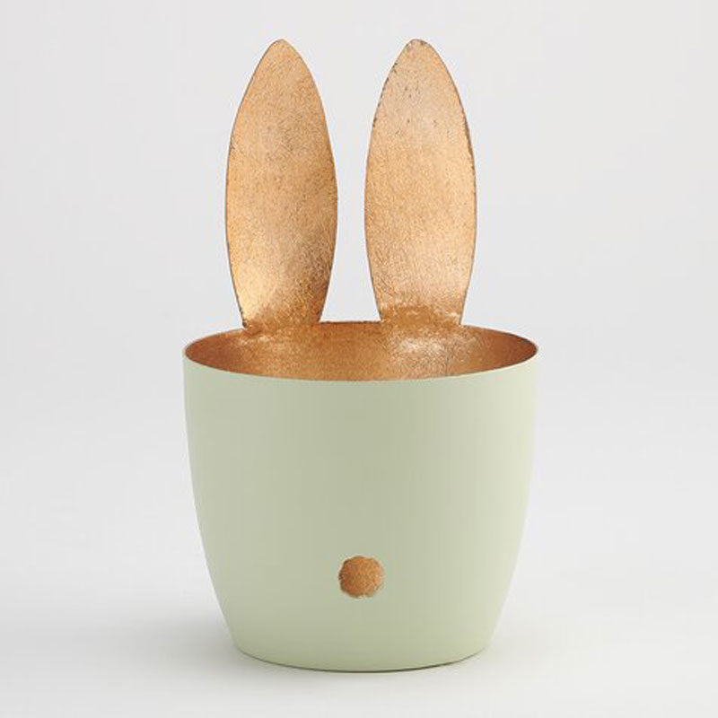 Giftcompany Windlicht 'Hase' in pastellgrün/gold