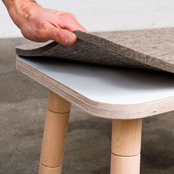 Pure Position Filzauflage für die Sitzbank des Growing Table 42x80cm