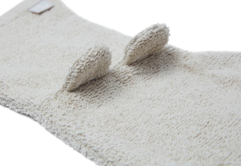 Jollein Waschhandschuh Frottee mit Ohren in nougat