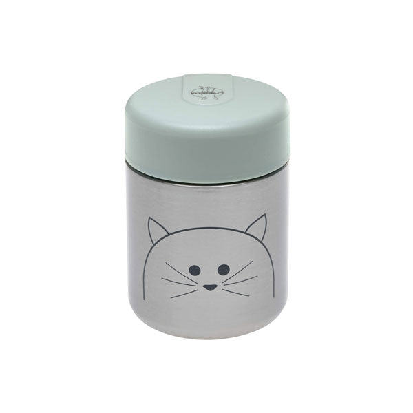 Lässig Thermobehälter Little Chums Katze grau