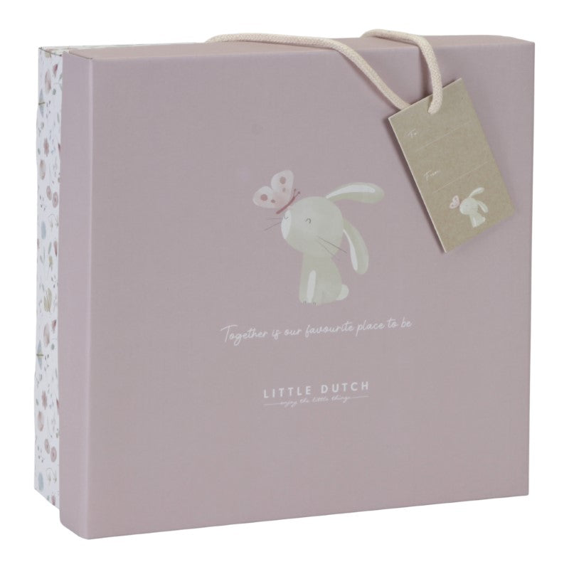 Little Dutch Geschenkset 3-tlg. "Flowers & Butterflies" pink/bunt