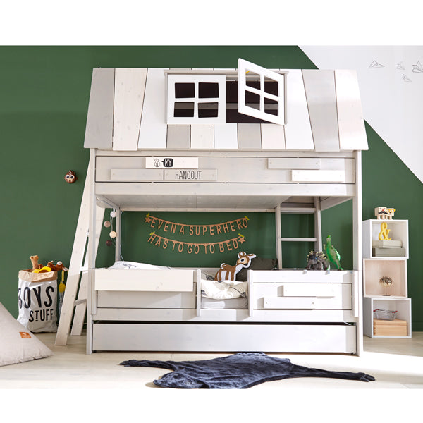 LIFETIME Abenteuerbett Hangout als Etagenbett 90x200cm - Leiter seitlich