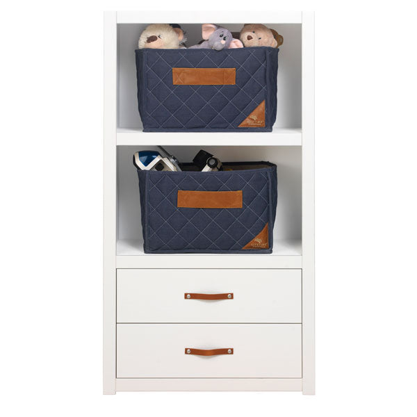 LIFETIME Schubladenset für Regal in white wash mit Kreidetafel Druck - Griffe separat