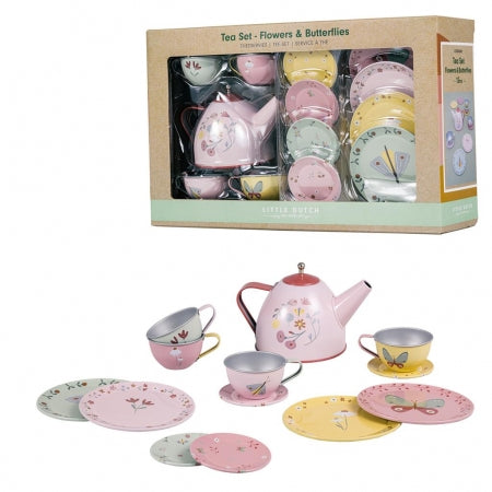 Little Dutch Teeset "Flowers & Butterflies" 13-tlg. mehrfarbig