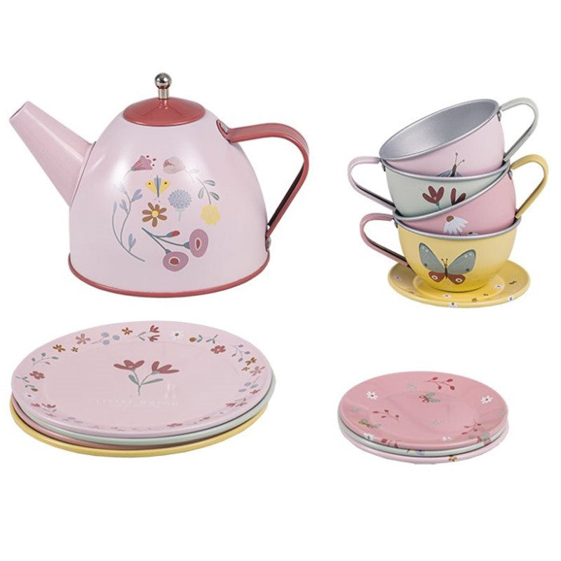 Little Dutch Teeset "Flowers & Butterflies" 13-tlg. mehrfarbig
