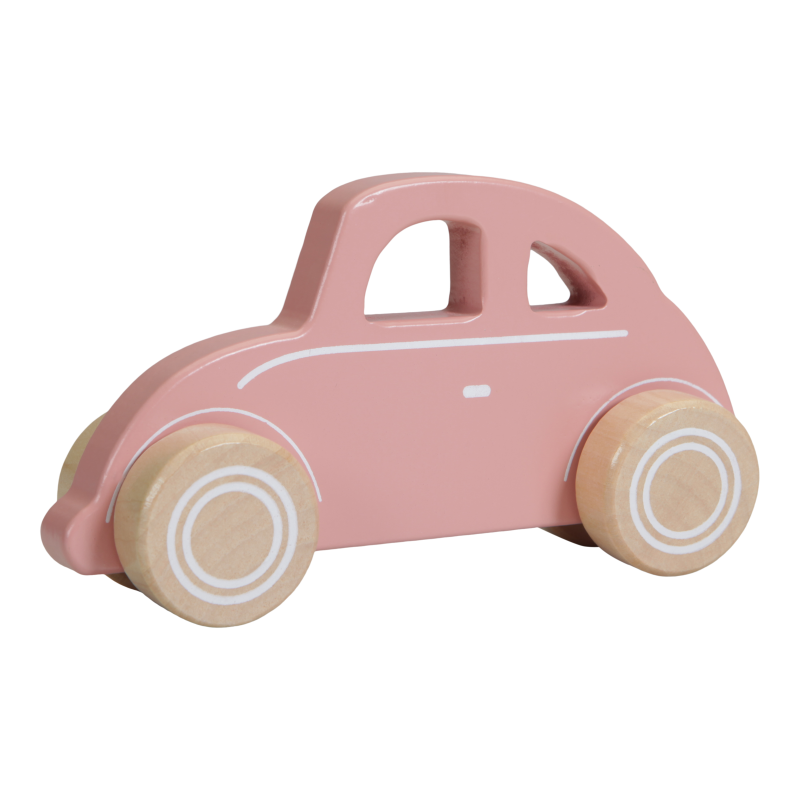 Little Dutch Holzspielzeug Auto in rosa