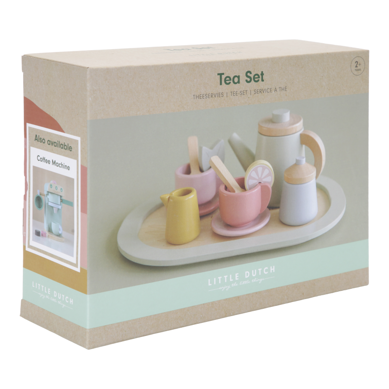 Little Dutch Holzspielzeug Teeset pastell 10-tlg.