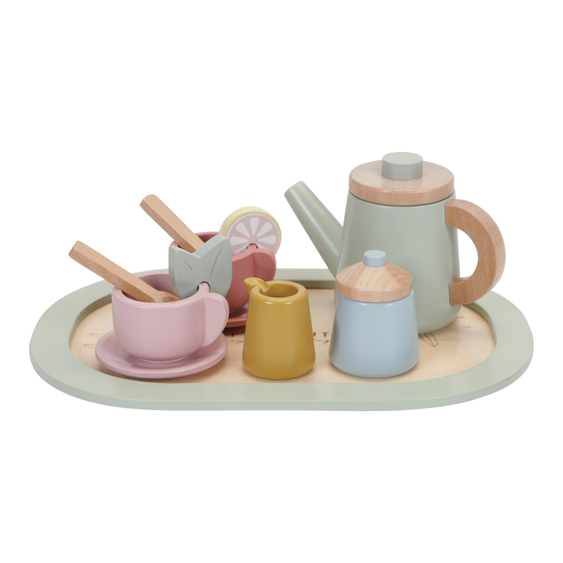 Little Dutch Holzspielzeug Teeset pastell 10-tlg.