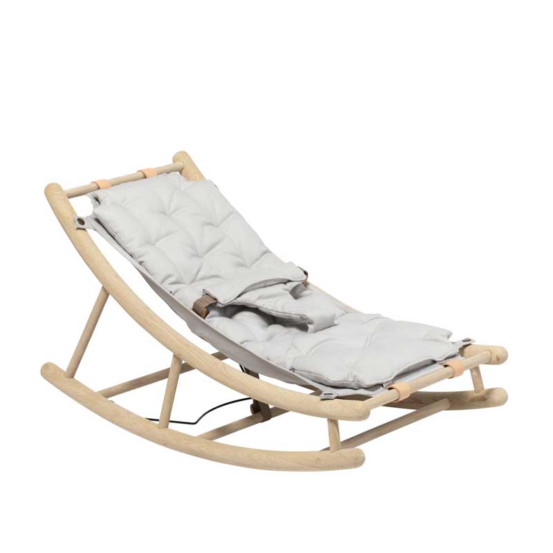 Oliver Furniture Wood extra Babykissen für Wippe in grau