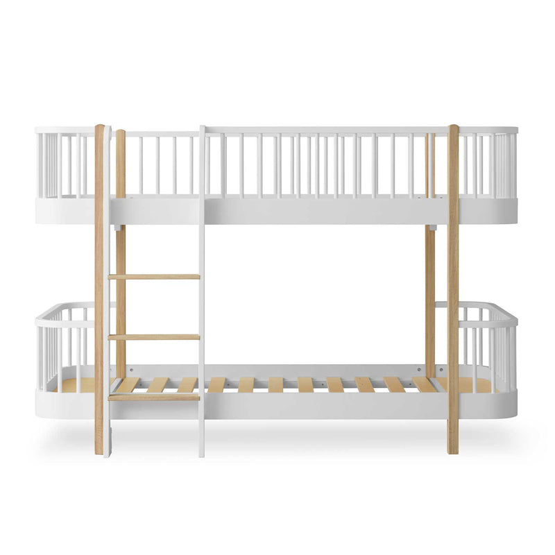 Oliver Furniture Wood Original halbhohes Etagenbett 90x200cm in weiß/Eiche