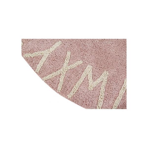 Lorena Canals waschbarer, runder Teppich ABC Vintage Nude-Natural Ø150cm