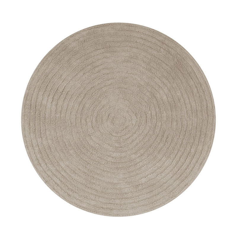 Tapis Petit runder Baumwollteppich 'Robin' in zand