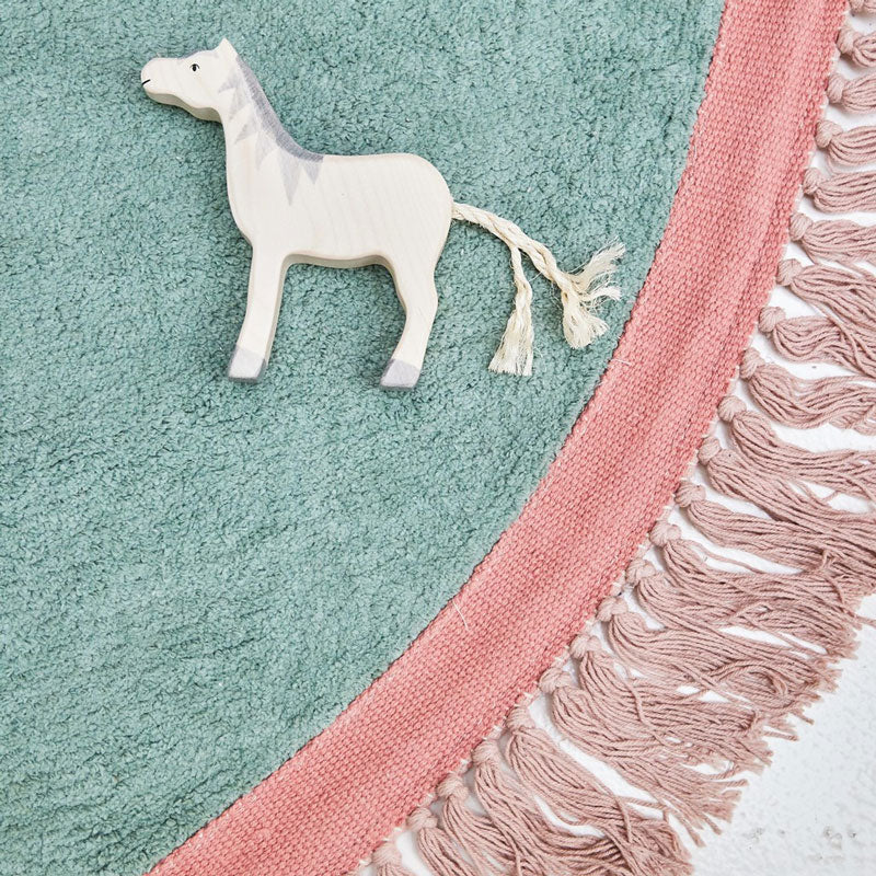 Tapis Petit runder Baumwollteppich 'Bubblegum' ca. Ø 130cm