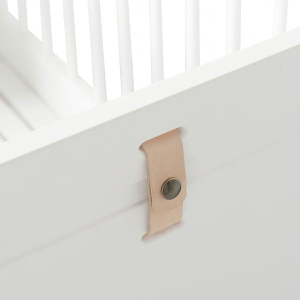 Oliver Furniture Wood Mini+ Babybett inklusive Umbauset Juniorbett 0-9 Jahre weiß/Eiche