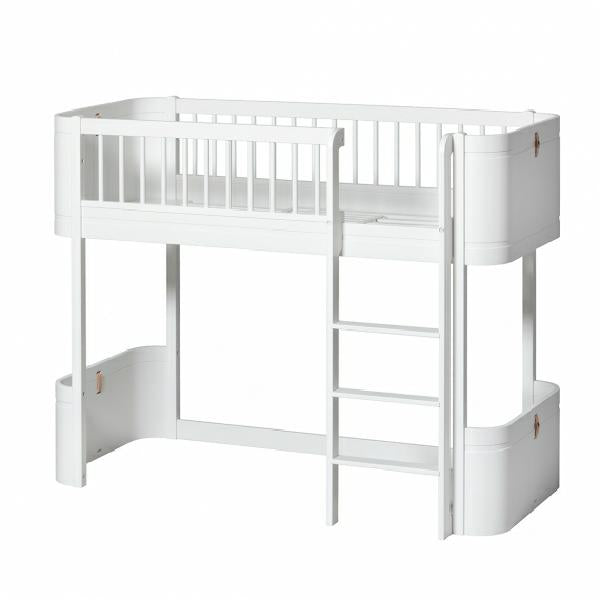 Oliver Furniture Wood Mini+ Babybett inklusive Umbauset Juniorbett 0-9 Jahre weiß