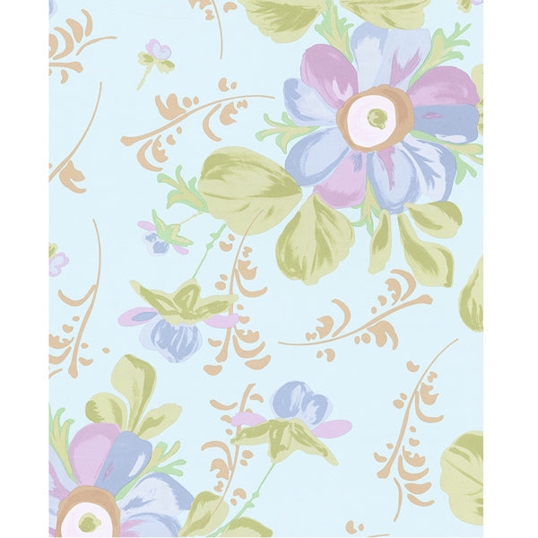 Eijffinger Rice "Everyday Magic" Tapete Floral in aqua