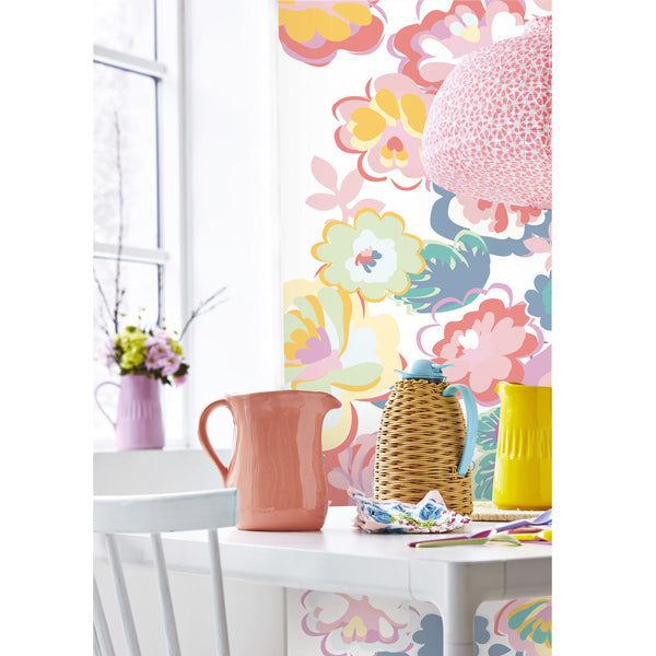 Eijffinger Rice "Everyday Magic" Tapetenwandbild English Country floral weiß