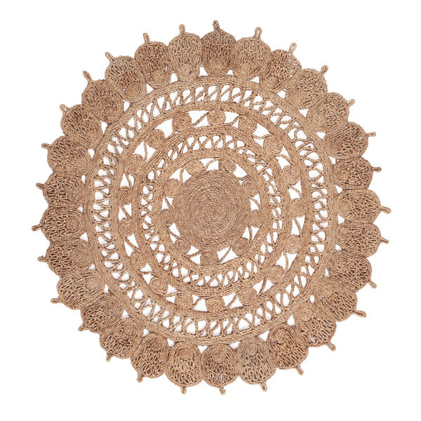 Kidsdepot runder Juteteppich 'Pixie' natur Ø132cm